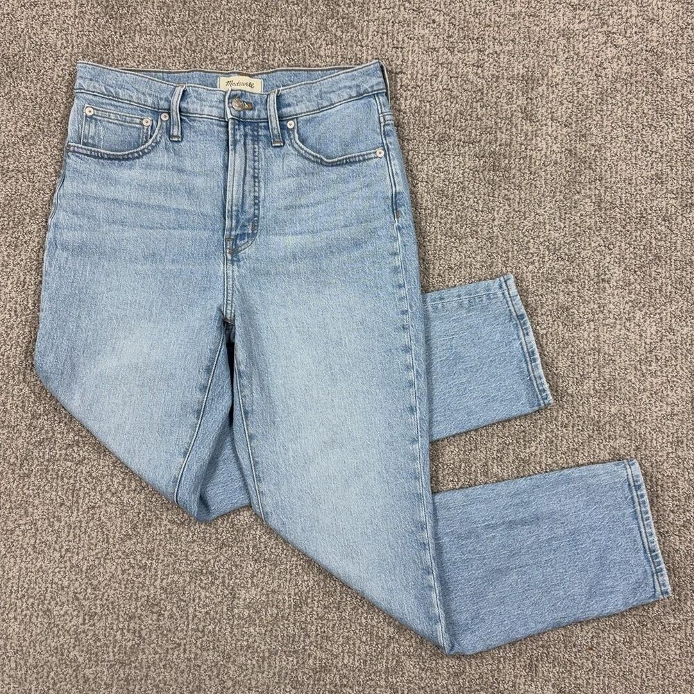 Madewell Jeans Womens 27 Blue Perfect Vintage High Rise Straight Denim Casual